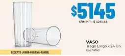 Diarco Vaso trago largo oferta