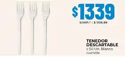 Diarco Tenedor descartable oferta