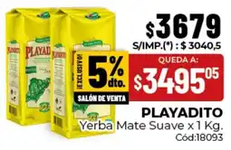 Diarco Playadito yerba mate suave oferta