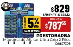 Diarco Prestobarba máquina de afeitar ultra grip 2 filos oferta