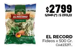 Diarco El record fideos oferta