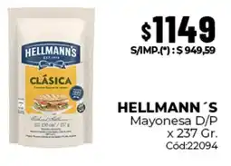 Diarco Hellmann's mayonesa d/p oferta