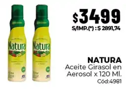 Diarco Natura aceite girasol en aerosol oferta