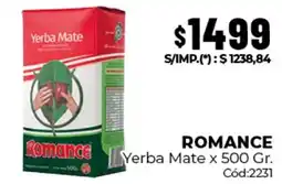 Diarco Romance yerba mate oferta