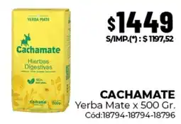 Diarco Cachamate yerba mate oferta