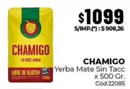 Diarco Chamigo yerba mate sin tacc oferta