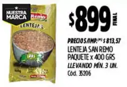 Supermercados Yaguar San remo lenteja oferta
