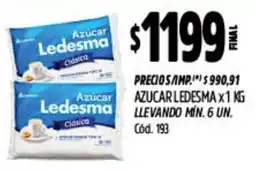 Supermercados Yaguar Azucar Ledesma clásica oferta