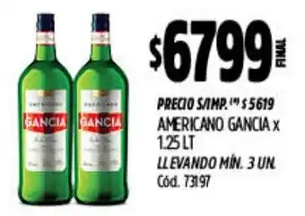 Supermercados Yaguar Gancia americano oferta