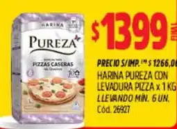 Supermercados Yaguar Pureza harina para pizzas caseras oferta