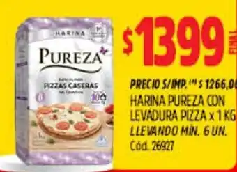 Pureza harina para pizzas caseras