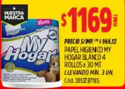 Supermercados Yaguar My hogar papel higienico oferta