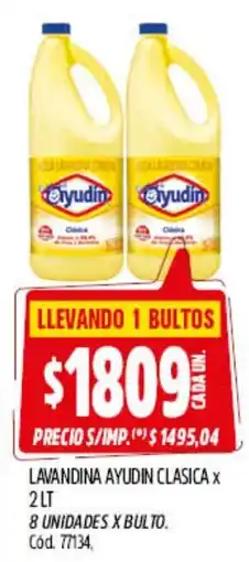 Supermercados Yaguar Ayudin lavandina clasica oferta