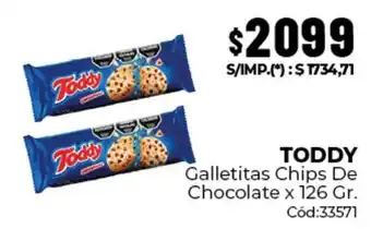 Diarco Toddy galletitas chips de chocolate oferta