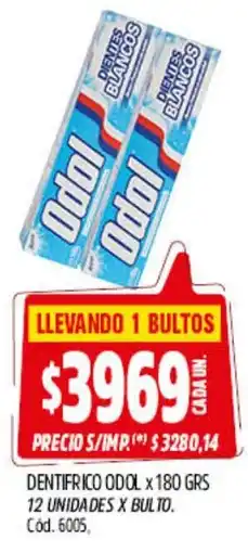 Supermercados Yaguar Odol dentífrico oferta