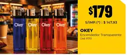 Diarco Okey encendedor transparente oferta