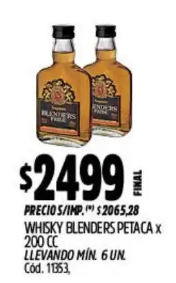 Supermercados Yaguar Blenders whisky oferta