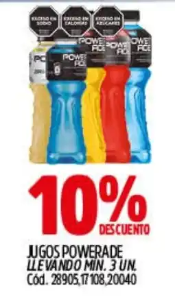 Supermercados Yaguar Jugos powerade oferta