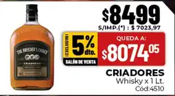 Diarco Criadores whisky oferta
