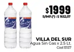 Diarco Villa del sur agua sin gas oferta