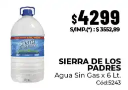 Diarco Sierra de los padres agua sin gas oferta
