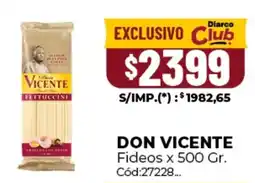 Diarco Don vicente fideos oferta