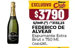 Diarco Federico de Alvear espumante extra brut oferta