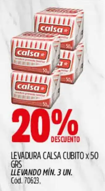 Supermercados Yaguar Calsa levadura cubito oferta