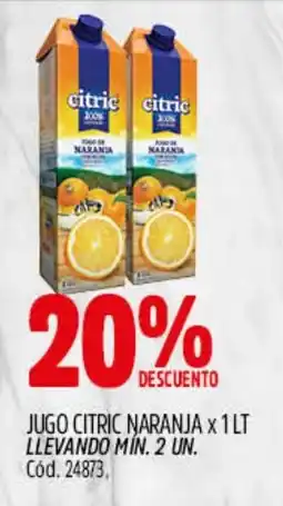 Supermercados Yaguar Citric jugo de naranja oferta