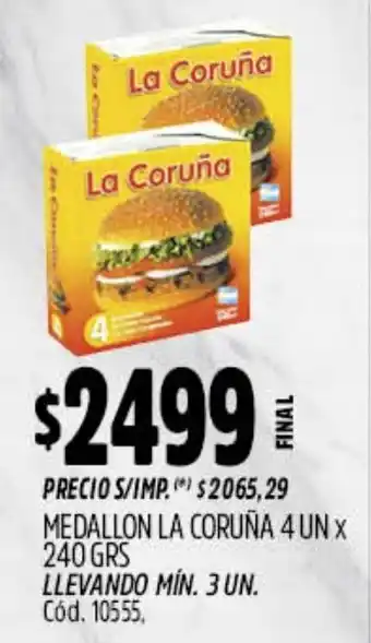 Supermercados Yaguar La coruña medallon oferta