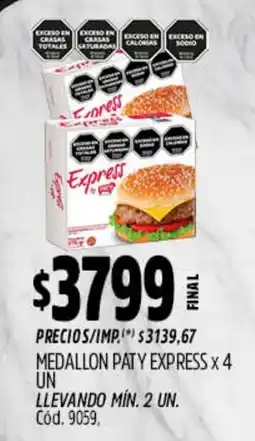 Supermercados Yaguar Express medallon paty oferta