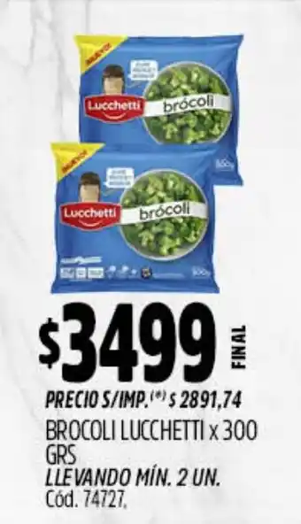 Supermercados Yaguar Lucchetti brócoli oferta
