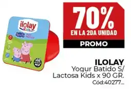 Diarco Ilolay yogur batido s/ lactosa kids oferta