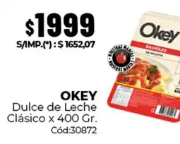 Diarco Okey dulce de leche clásico oferta