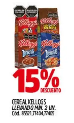 Supermercados Yaguar Kellogg's cereal oferta