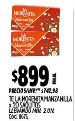 Supermercados Yaguar La morenita manzanilla oferta