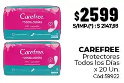 Diarco Carefree protectores todos los días oferta