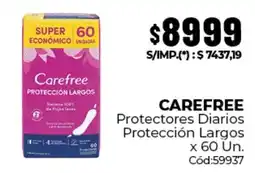 Diarco Carefree protectores diarios protección largos oferta