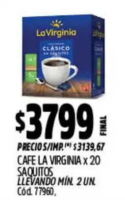 Supermercados Yaguar La virginia cafe clasico oferta