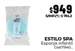 Diarco Estilo spa esponja infantil oferta