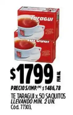 Supermercados Yaguar Taragui te oferta