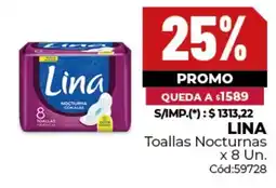 Diarco Lina toallas nocturnas oferta