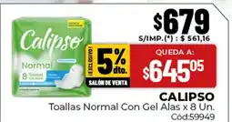 Diarco Calipso toallas normal con gel alas oferta