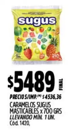 Supermercados Yaguar Sugus caramelos oferta