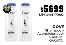 Diarco Dove shampoo y acondicionador oferta