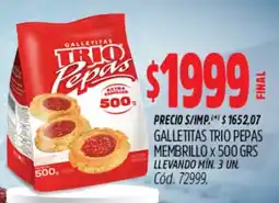 Supermercados Yaguar Trio pepas galletitas oferta