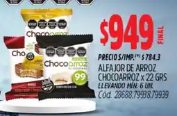 Supermercados Yaguar Chocoarroz alfajor de arroz oferta