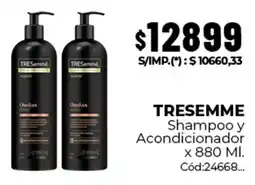 Diarco Tresemme shampoo y acondicionador oferta