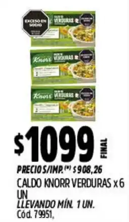 Supermercados Yaguar Knorr caldo verduras oferta