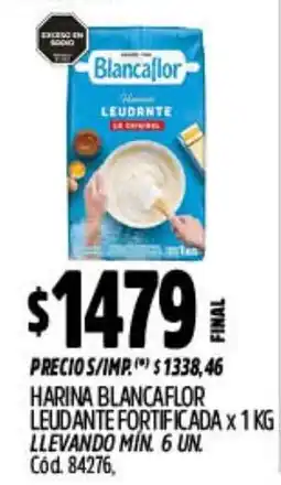 Supermercados Yaguar Blancaflor harina leudante fortificada oferta